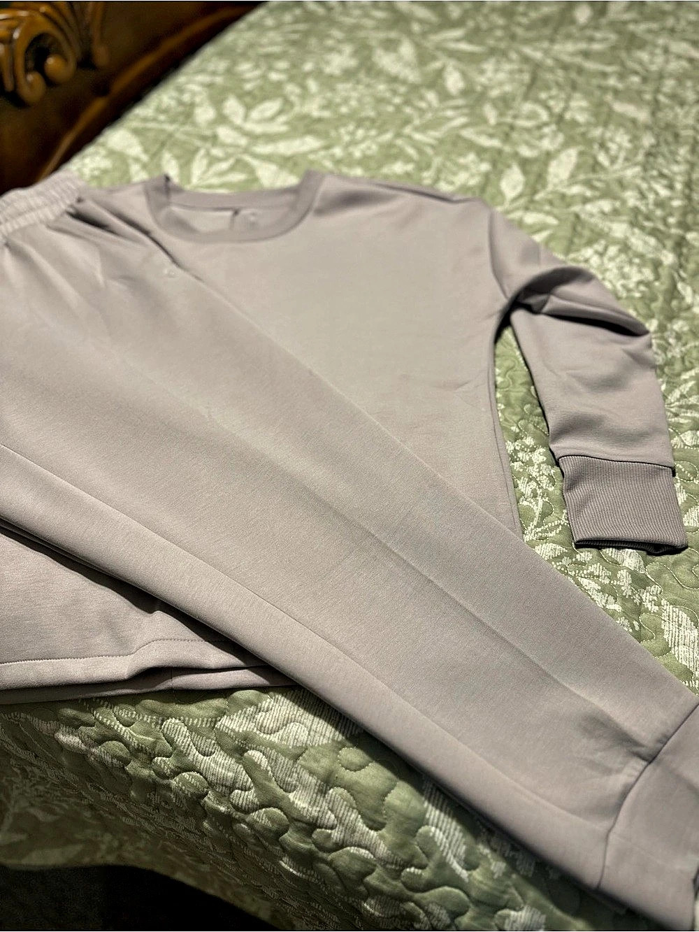apana Gray Long Sleeve Top Size Large